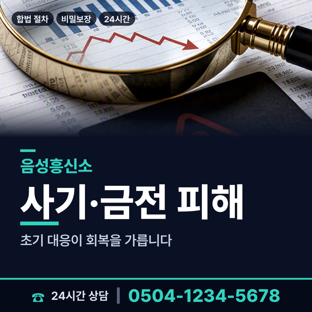 음성 맹동면 흥신소의뢰비용 상담 안내
